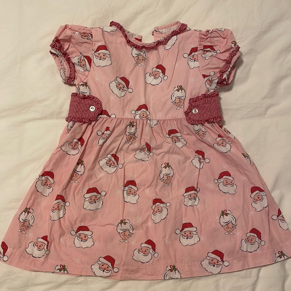 James and Lottie Santa dress. 3T.